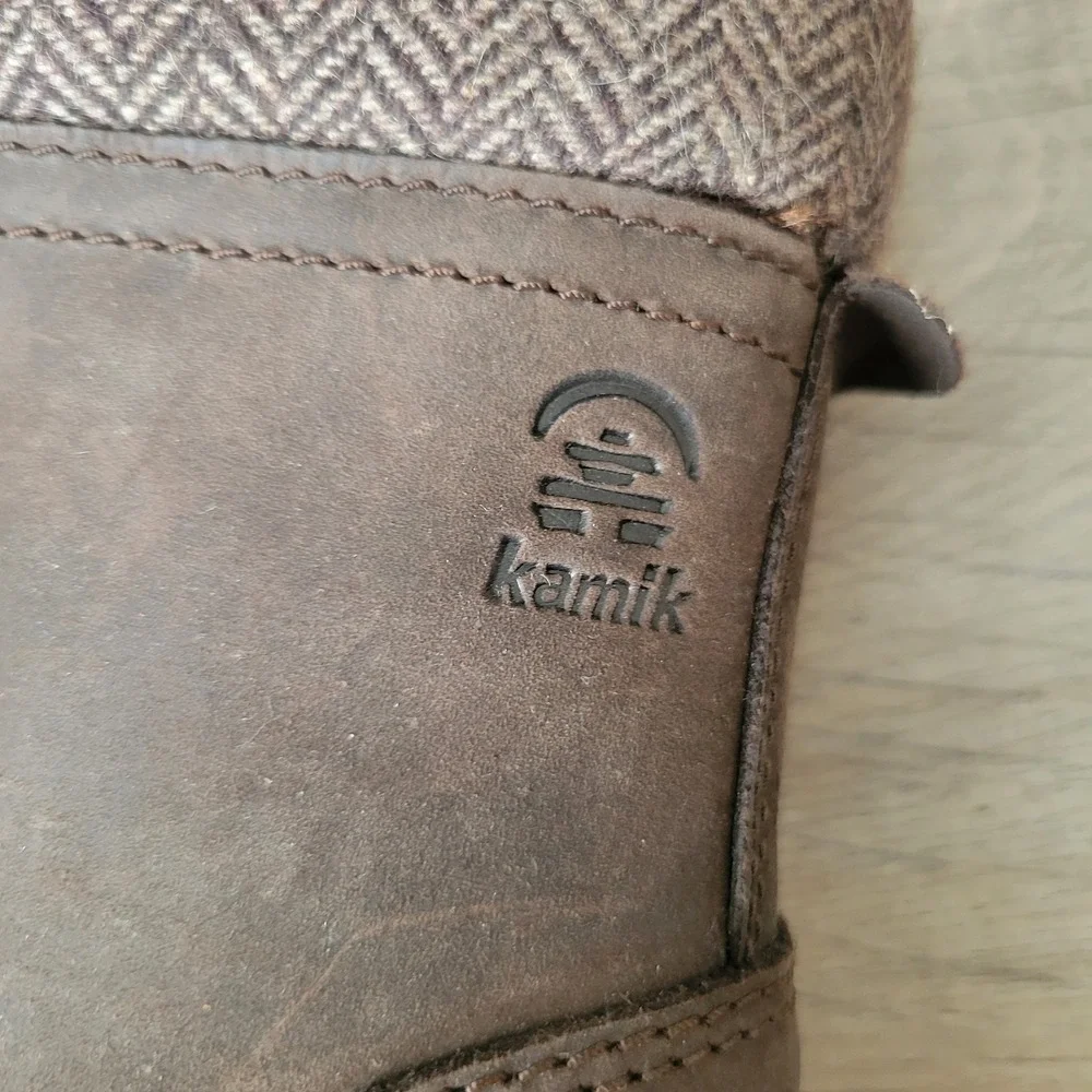 Kamik Rogue Winter Boot Women 8 Brown Waterproof Leather Insulated 3M Thinsulate